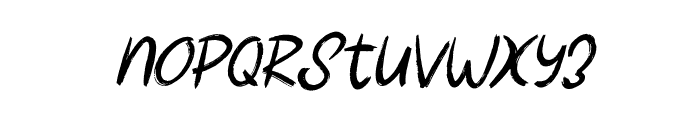 Street Scribe Italic Font LOWERCASE