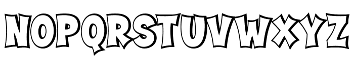 Street Writing Extrude Font UPPERCASE