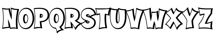 Street Writing Extrude Font LOWERCASE