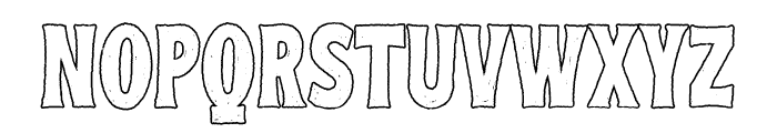 StreetCulture-Outline Font UPPERCASE