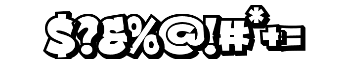 StreetDrips-Extrude Font OTHER CHARS