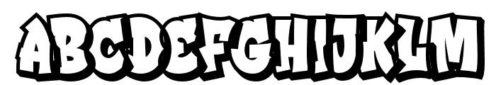 StreetDrips-Extrude Font UPPERCASE