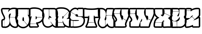 StreetLord-Outline Font LOWERCASE