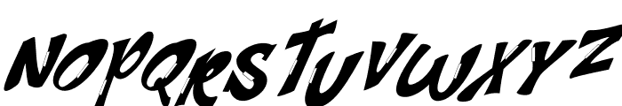Streetart Italic Font UPPERCASE
