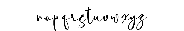 StrengthWinterRegular Font LOWERCASE