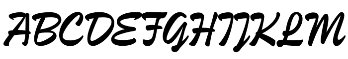 Strenth Italic Font UPPERCASE