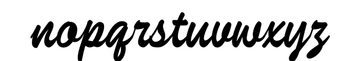 Strenth Italic Font LOWERCASE