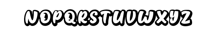 Strezy Break Shadow Font LOWERCASE