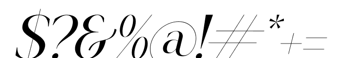 Strickland Keafney Italic Font OTHER CHARS