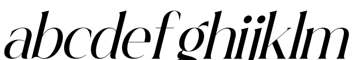 Strickland Keafney Italic Font LOWERCASE