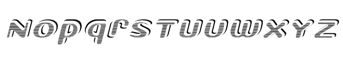 StricktlyStripedITALIC Font LOWERCASE