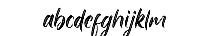 Stright Brush Font LOWERCASE