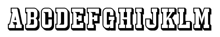 StrikeCatch-ExtrudeSlash Font UPPERCASE