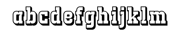 StrikeCatch-ExtrudeSlash Font LOWERCASE