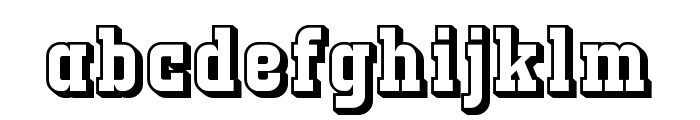 StrikeCatch-Extrude Font LOWERCASE