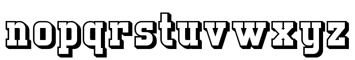 StrikeCatch-Extrude Font LOWERCASE