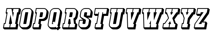 StrikeCatch-ItalicExtrude Font UPPERCASE