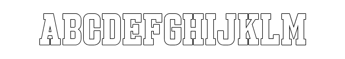 StrikeCatch-Outline Font UPPERCASE