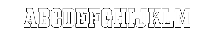 StrikeCatch-OutlineSlash Font UPPERCASE