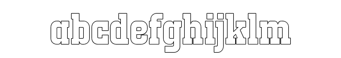 StrikeCatch-Outline Font LOWERCASE