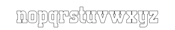 StrikeCatch-Outline Font LOWERCASE