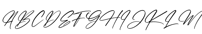 String Signature Font UPPERCASE