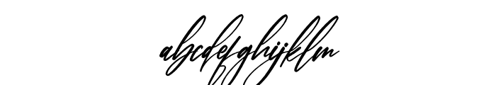 String Signature Font LOWERCASE