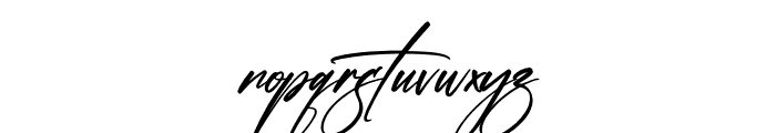 String Signature Font LOWERCASE