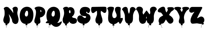 StripeBalloon-1 Font LOWERCASE