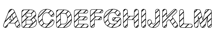Striped Pattern Font UPPERCASE