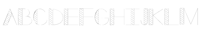 Striped Sketch Regular Font UPPERCASE