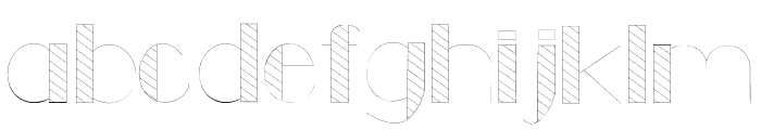 Striped Sketch Regular Font LOWERCASE