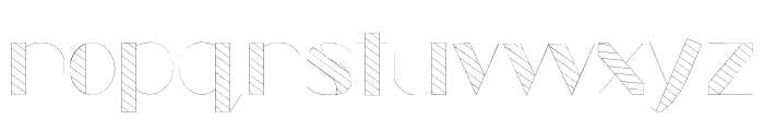 Striped Sketch Regular Font LOWERCASE