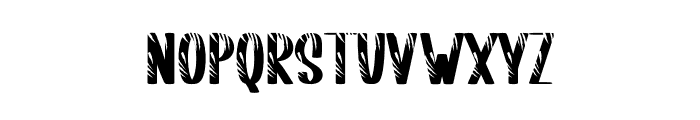 Striped Tiger Font LOWERCASE