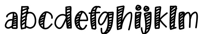 Striped Font LOWERCASE