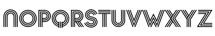 Stripes Trim Font UPPERCASE