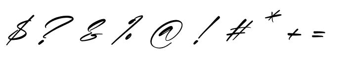 Strokeline Monogram Italic Font OTHER CHARS