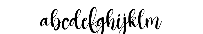 Strong Signature Font LOWERCASE