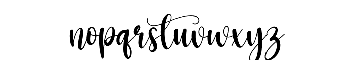 Strong Signature Font LOWERCASE