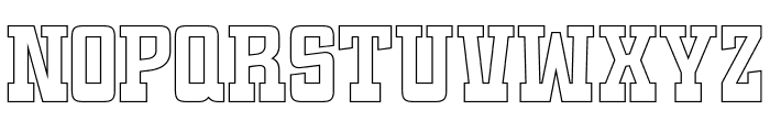 Strong Team Outline Font LOWERCASE