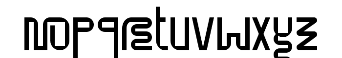 Structures Condensed Regular Font LOWERCASE