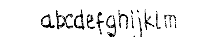 StruggleLine-Regular Font LOWERCASE