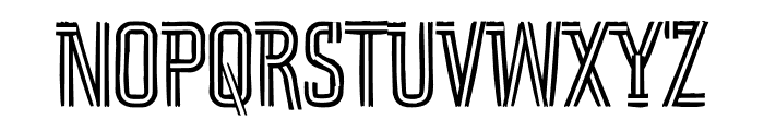 Stryke Inline Font LOWERCASE