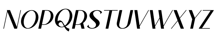 Sttacher Italic Font UPPERCASE