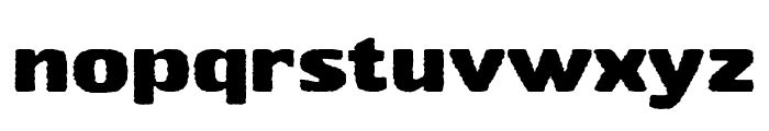 Stubby Rough Bold Font LOWERCASE