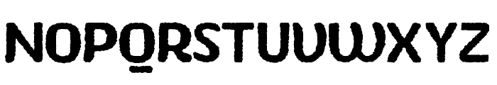 Stubby Rough Regular Font UPPERCASE