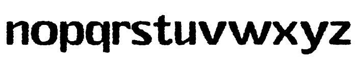 Stubby Rough Regular Font LOWERCASE