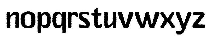 Stubby Rough Thin Font LOWERCASE