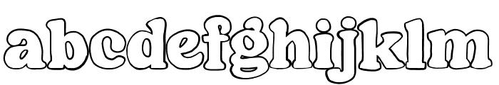 Stubchen Hugoblins Outline Font LOWERCASE