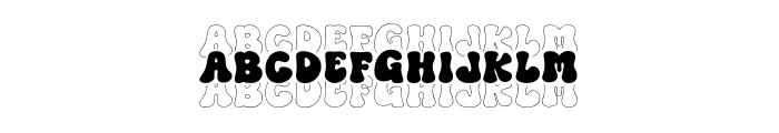 Stucked Font UPPERCASE